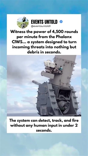The CIWS 4,500 Rounds Per Minute