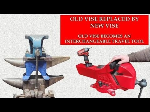 Repurposing an Old Vise and Anvil | Replaced by a Larger New Blacksmith Vise