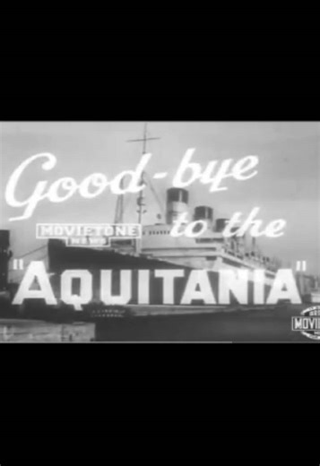 February 21, 1950 The RMS Aquitania’s Last. #fyp #cunard #mauretania #aquitania #oceanliner