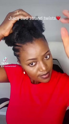 5.6K views · 108 reactions | Diy two strand twists at home!❤️❤️ #naturalhair #shrinkage | Faithys 4C Curls | Facebook
