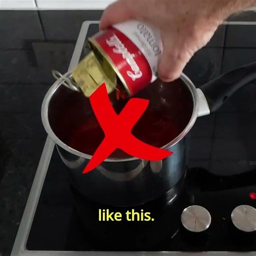 How to heat a can of soup.