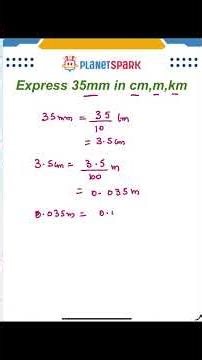 Convert 35 mm into cm, m, km 🤯 | Easy Unit Conversion Trick! | Maths for Kids