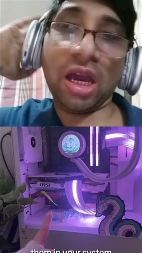 she's insane to put two graphics card in one PC #graphicscard #bfgpu #shorts