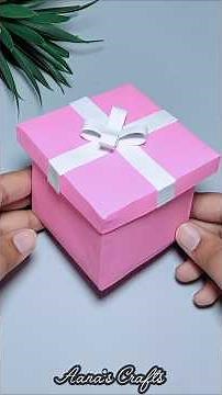 How to Make a Cute Paper Gift Box | DIY Gift Ideas #diy#shorts #papercrafts