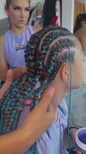 Intricate Hair Braiding Process Demonstration