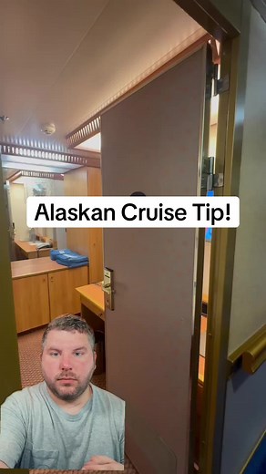 Alaskan cruise tip! Would you stay in this cruise ship cabin? #alaska #alaskancruise #carnivalcruise #carnival #carnivalluminosa #interiorstateroom #cruisetips #cruisealaska #greenscreenvideo