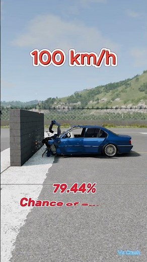 BMW E38 Crash Test at Different Speeds - BeamNG Drive