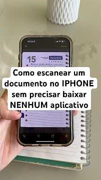 COMO ESCANEAR UM DOCUMENTO NO IPHONE #escanear #iphone #dicasiphone #foryou