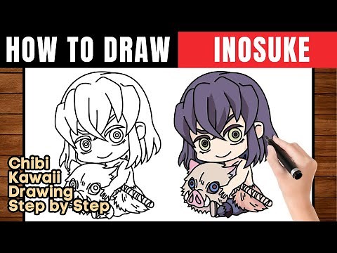 How To Draw Inosuke | Draw Chibi Inosuke - Step by Step
