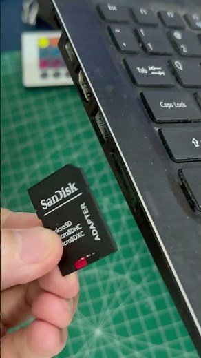 Insert microSD Card into Laptop the Right Way