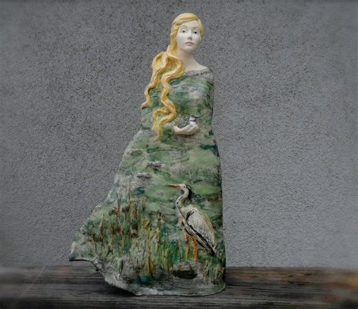 Ceramic Figure, Sculpture "wild River" , Handmade - Etsy