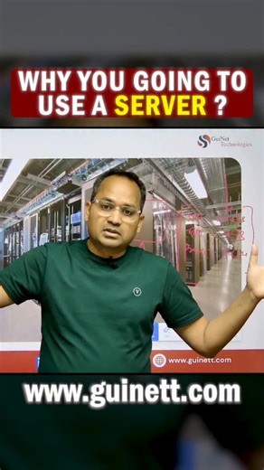 🖥️ Why Do We Use Servers? Ever wondered why big companies, banks, websites & apps run on servers? Here’s the simple truth ⬇️ Servers are the backbone of every IT system we use daily — from Netflix, Instagram & Gmail to Banking, E-commerce & AI tools. 🔥 Why Servers Matter? ✔️ Store & secure data ✔️ Manage user requests ✔️ Host websites & apps ✔️ Enable remote access ✔️ Improve performance & reliability ✔️ Required for Cloud, Networking & Cybersecurity Follow @guinettechnologies to level up your