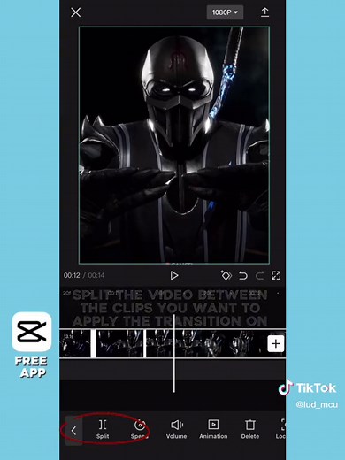 CapCut Split Transition Tutorial