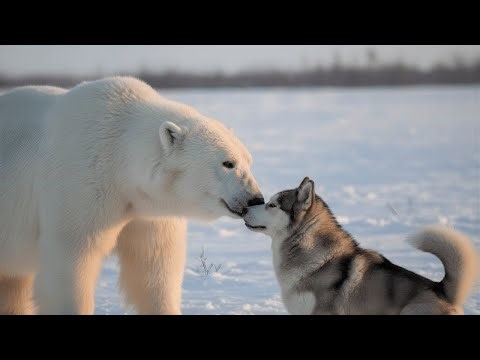 The True Story of a Polar Bear & Huskies: A Bond That Defied Nature