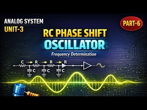 RC Phase Shift Oscillator | Frequency Determination | Analog System Unit-3 | Edumadam