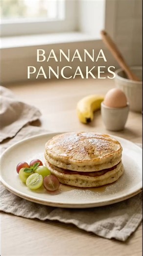 2 Bananas + 1 Egg 🥞🍌 | Easy & Soft Banana Pancakes