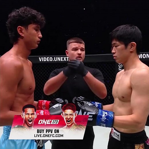 IT'S ON ⚔️ Nabil Anane and Hiromi Wajima touch gloves for their featherweight kickboxing showdown!