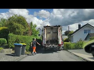 Garbage Truck in Germany #14 Collecting Paper and Cardboard