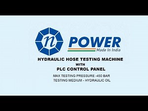 N Power Hydraulic Hose Testing Machine – Reliable & Efficient Hose Testing