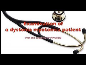 Examination of A Dystrophy Mytonica Patient
