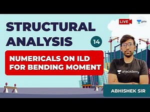 Numericals on ILD for Bending Moment - 1 | Lec 14 | Structural Analysis | GATE Civil | Abhishek Sir
