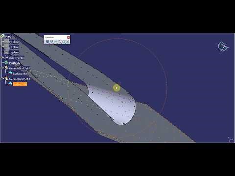 Bulk fill holes in surfaces in CATIA v5