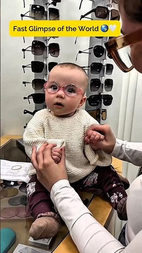 Baby Sees the World Clearly for the First Time 😭💗✨”