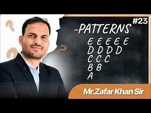 23. Pattern In Python By Zafar Khan Sir