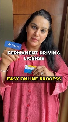 Permanent Driving License APPLY ONLINE ✅🚘 Step by Step Process ! #shorts