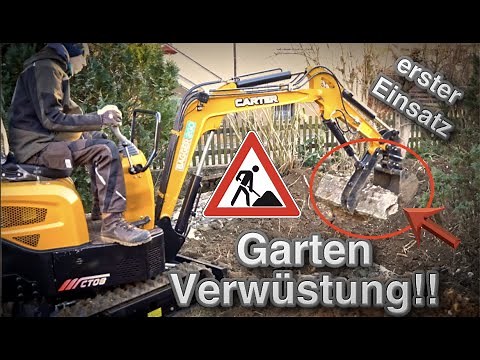 Günstiger Mini-Bagger im Extrem-Test! TOP oder FLOP?