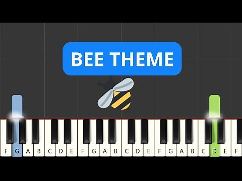 Bee Theme - helenspiano ( Piano Tutorial ) Instagram Piano Viral Hit