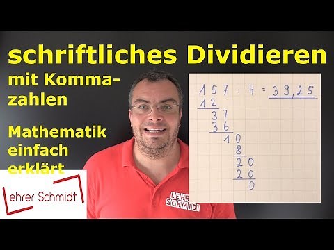 Schriftliches Dividieren mit Kommazahlen | Mathematik - schnelle Nachhilfe | Lehrerschmidt