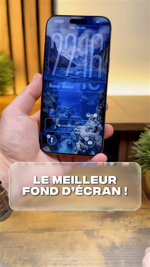 Si toi aussi tu veux avoir un fond d’écran ultra stylé avec l’effet de profondeur grâce à iOS 26, regardes bien cette astuce iPhone jusqu’au bout 😉 #iphone #astuce #ios #wallpaper #tech