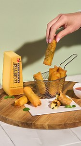 5.3K views · 98 reactions | Summer apéro plans? Sorted. 異 This bistronomique spring roll recipe by chef @lio.chef is everything at once: melty @gruyere_aop, Tuscan-style Lardo di Colonnata, a whisper of basil, and a tangy sweet & sour dip. Perfect for sharing - or not.   Get the full recipe via the link in bio. #cheesesfromswitzerland #swisscheese #cheeselovers #cheeserecipe #legruyèreaop | Kaas uit Zwitserland | Facebook