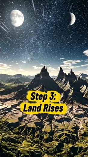 How Mountains Are Formed ⛰️🌍 (In 40 Seconds)
