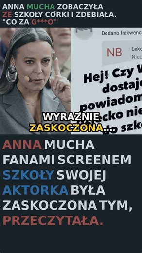 Anna Mucha zobaczyła wiadomość ze szkoły córki i zdębiała. "Co za g***o"