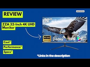 ZZA 32-Inch 4K UHD Monitor Review 2025 IPS, AMD FreeSync, 100% sRGB, 4K Gaming & Productivity Setup