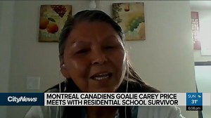 Carey Price meets with residential school survivor
