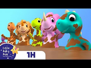 10 Little Dinosaurs + More Nursery Rhymes & Kids Songs - ABCs and 123s | Learn with Little Baby Bum