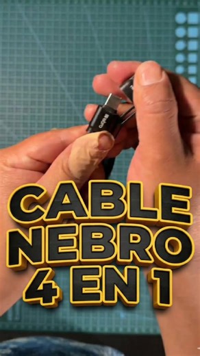 Experiencias de Compra Mx on Instagram: "🔌 ¡ADIÓS DESORDEN! El cable modular 4 en 1 de Nebro que reemplaza a todos tus cargadores. Descubre la eficiencia del cable modular de Nebro que ofrece cuatro conexiones en un solo accesorio resistente. Ideal para iPhone y Android, su diseño tejido garantiza durabilidad y versatilidad para cualquier dispositivo o fuente de energía. #CargadorUniversal #Tecnología #Nebro #AccesoriosMoviles"
