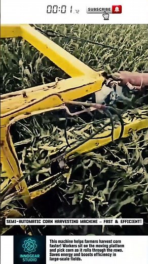 Semi-Automatic Corn Harvesting Machine – Fast & Efficient!