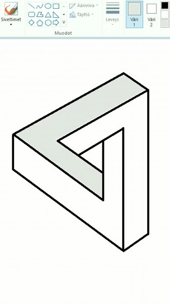 How to draw the impossible triangle #drawing #painting #howto #howtotiktok #art #fun #learnontiktok #tiktoker #tiktok #digitalartist #artist #digitalart #cool #awesome #foryoupage #foryou #follow #happy #epic #mspaint #ttartx #impossible #penrose #penrosetriangle #illusion #opticalillusion #opticalillusions