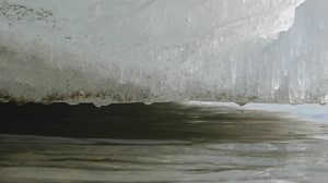 Ice thawing on a river - Free Stock Video