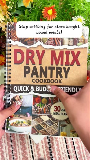 New cookbook just released! Completely transform your pantry with over 50 dry mix recipes that are ready when you are! #cookbook #drymix #pantryrestock #homemaderecipe #EasyRecipe