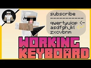 WORKING KEYBOARD in minecraft WITH COMMANDS! (Minecraft Bedrock Command Showcase)