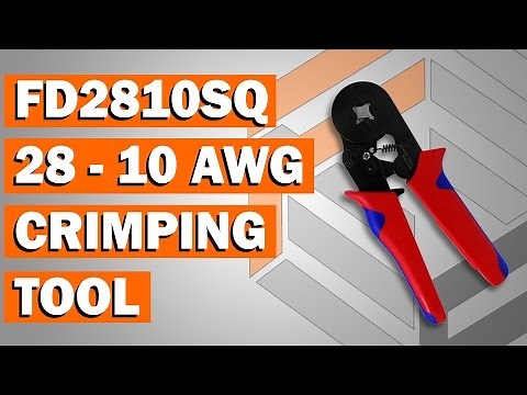 Part #: FD2810SQ Self-adjusting Ratchet Crimping Tool for Wire Ferrules