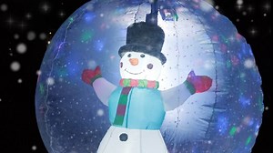 Beyond Your Thoughts Christmas 6ft Inflatable Snow Globe with Music Snowman Air Blower Bright LED Light - Holiday Outdoor Yard Lawn Garden Party Decorations