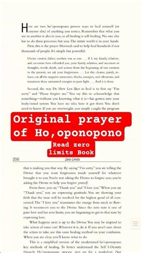 Ho,oponopono(Original Prayer) #youtubeshorts #short #video