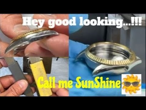 How to remove scratches and pitting from a watch case==simple sanding and polishing==Like New Finish