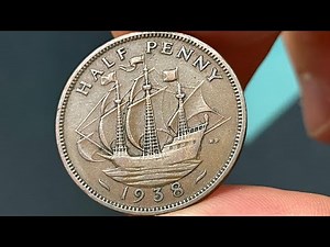 1938 United Kingdom Half Penny Predecimal Coin • Values, Information, Mintage, History, and More